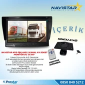 Kayıtlı 7 inç ikiye Bölen 2 Kanal Split AHD 1080P/720P destekli 4 Pin 256 GB SD Destekli Monitör thumbnail 4