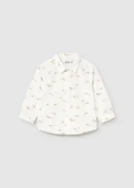 Mayoral Erkek Bebek Baskılı Uzun Kol Gömlek - 1