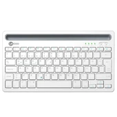 Lenovo Lecoo BK100 Bluetooth V3.0 Çoklu Cihaz Uyumlu Şarj Edilebilir Kablosuz Beyaz Türkçe Q Klavye - 2