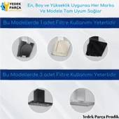 Universal Davlumbaz 40X31,2 CM Arka Ara 9,5CM Aspiratör Filtresi - 4