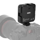 ayex W64 Bicolor LED Video Işığı Ayarlanabilir Parlaklık & Renk Sıcaklığı, USB-C, 2000mAh Batarya - 3