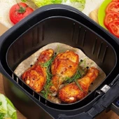 50 Adet Air Fryer Pişirme Kağıdı Tek Kullanımlık Hava Fritöz Yapışmaz Yağlı Kağıt Delikli Model - 8