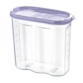 BUFFER® 2 Kapaklı Ölçekli Erzak Kuru Gıda Saklama Kutusu Kabı - 1,7 Litre - SA935 - 1