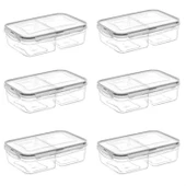 BUFFER® 2 Bölmeli 1+1 Litre Kilitli Kapaklı Erzak Saklama Kabı LC-525 - 7