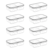 BUFFER® 2 Bölmeli 1+1 Litre Kilitli Kapaklı Erzak Saklama Kabı LC-525 - 8