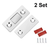 Buffer® 2 Çift Çok Amaçlı Kapı Kapak Dolap Çekmece Mobilya Durdurucu Kapatıcı Mıknatıslar - 1