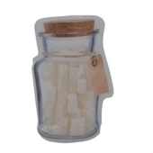 BUFFER® Kavanoz Görünümlü Kilitli Poşet Çıtçıtlı ve Pratik Torba 4 Adet - 5