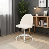 Curve Çalışma Sandalyesi - Beyaz 61x58,5x81,5-91 cm - 1