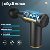 Tabanca Masaj Aleti Kas Masaj Tabancası Fırçasız Motorlu Type C Şarjlı Masaj Aleti 4 Farklı Masaj Başlığı Masaj Aleti Darbeli Titreşimli Masaj Aleti thumbnail 3