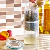 BUFFER® Zeytin Turşu Sebze Yıkama Kutusu Klipsli Kapaklı Saklama Kabı - 1