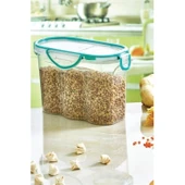 BUFFER® Kilitli Kapaklı Contalı Hava,Su Sıvı Geçirmez 1,7 Litre Erzak Saklama Kabı-SA585 - 6