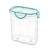 BUFFER® Kilitli Kapaklı Contalı Hava,Su Sıvı Geçirmez 2,4 Litre Erzak Saklama Kabı-SA590 - 5