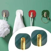 BUFFER® 2li Yapışkanlı Retro Askılık Dolap Kapak Kulpu Yeşil - 1