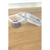 BUFFER® 2 Bölmeli 0,45+0,45 Litre Kilitli Kapaklı Erzak Saklama Kabı LC-524 - 5