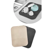 BUFFER® Silikon Kaydırmaz Mutfak İçin Bulaşık Matı, Çok Amaçlı Kurutmalık 36x28cm - 3