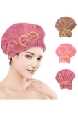 1 Adet Standart Mikrofiber Lastikli Banyo Saç Bonesi Havlusu - 2