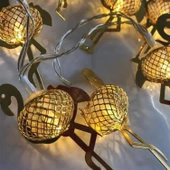 BUFFER® 2 Metre Pilli İnce Tel Led Işık Zinciri Parti Aydınlatma - 2