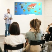 BUFFER® RenkliAtlas DünyaHaritası Manyetik Yapıştırıcı Gerektirmeyen Duvar Stickerı 118 CM * 56 CM - 4