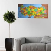 BUFFER® Renkli Türkiye Haritası Manyetik Yapıştırıcı Gerektirmeyen Duvar Stickerı 118 CM * 56 CM - 5