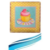 BUFFER® Decotown Duvar Panosu 40*40 Cup Cake Muffin Motifli Duvar Süsü - 2