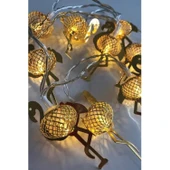 BUFFER® 2 Metre Pilli İnce Tel Led Işık Zinciri Parti Aydınlatma - 5