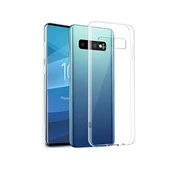 Samsung Galaxy S10 Lux Seri Premium Şeffaf Silikon Kılıf - 1