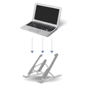 BUFFER® Ayarlanabilir Plastik Dizüstü Destek Tabanı Katlanabilir Taşınabilir Laptop Sehpası Yükselti - 4