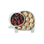 BUFFER® Bebek ve Çocuk için Sevimli Fil Model Desenli Yemek Bebek Mama Kabı Bölmeli Tabak - 2