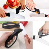 BUFFER® Kolay Tutuş Saplı Paslanmaz Çelik Manuel Bıçak Bileme Aleti - 2