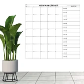 BUFFER® Aylık Planlayıcı Manyetik Duvar Stickerı Takvim Plan Çizelgesi - 3