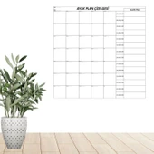 BUFFER® Aylık Planlayıcı Manyetik Duvar Stickerı Takvim Plan Çizelgesi - 5
