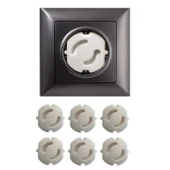 BUFFER® Bebek Çocuk Priz Koruma Kapağı (6 Adet) Çocuk Güvenliği, Priz Muhafazası, Priz Kapatıcı - 5
