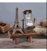 Eyfel Kulesi Kum Saati Dekoratif Hediyelik - 2