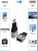 Anunnaki 8K Uhd Mini HDMI to HDMI Çevirici Dönüştürücü Converter thumbnail 4