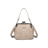 Yıkama Deri Burslu Kadın Omuz Çantası 21-K Barcelona 1848-7 - 1