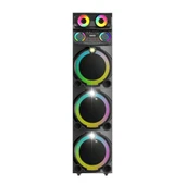 GD-3127 Dijital LED Göstergeli Mikrofonlu RGB TWS Üçlü 12 inç Stereo Bass Kablosuz Karaoke Hoparlör - 2