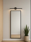 VOLTMARKET Siyah Banyo Duvar Ayna Tablo Koridor Cafe Hotel Aydınlatması Led Flüt Aplik Günışığı 70CM - 2