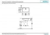 Serel Star Tezgah Altı Dikdörtgen Lavabo 0561DSS110H - 2