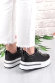 Fort 07319 Flet Taş Aksesuar Bağcıklı Kalın Taban Sneaker Kadın Ayakkabı thumbnail 12