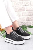 Fort 07319 Flet Taş Aksesuar Bağcıklı Kalın Taban Sneaker Kadın Ayakkabı thumbnail 9