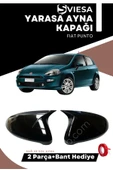 Fiat Punto 2012-2018 Uyumlu Batman Yarasa Ayna Kapağı Piano Black - 1