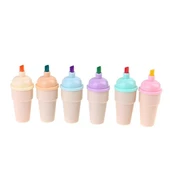 Külah Dondurma 6 Lı Mini Fosforlu Kalem Seti - 1