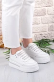 Fort 07319 Flet Taş Aksesuar Bağcıklı Kalın Taban Sneaker Kadın Ayakkabı thumbnail 3
