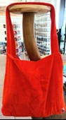 Plaj Çantasına Dönüşen %100 Pamuk Kırmızı Plaj Havlusu - 3
