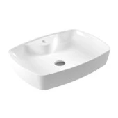 Serel Tezgah Üstü Çanak Batarya Delikli Lavabo 44x60 cm 1634TXS110H - 1