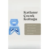 Piev Pratik Katlanır Oyun Kamp Etkinlik Çocuk Koltuğu Mavi - 2