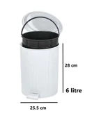 Omnipazar ELF-N522 Nostalji 4'lü Çöp Kovalı Wc Fırçalı Banyo Seti - 12