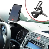 BUFFER® Araç İçi Konsola Takılan Döner Başlıklı Telefon Kıskacı Telefon Tutucu - 1
