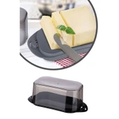 BUFFER® Kilitli Plastik Kapaklı Kahvaltılık Tereyağlık Peynirlik Erzak Saklama Kabı Ap-9428 - 3