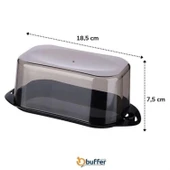 BUFFER® Kilitli Plastik Kapaklı Kahvaltılık Tereyağlık Peynirlik Erzak Saklama Kabı Ap-9428 - 2